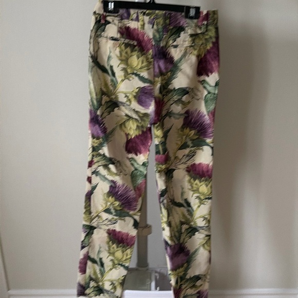 NWOT Gucci Fall 2015 floral twill trousers pant, size EU 36/ US 2 - Picture 9 of 16